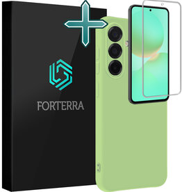 Forterra Forterra Samsung Galaxy A36 Hoesje Siliconen Met Screenprotector - Groen