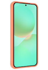 Forterra Forterra Samsung Galaxy A36 Hoesje Siliconen Met Screenprotector - Perzik