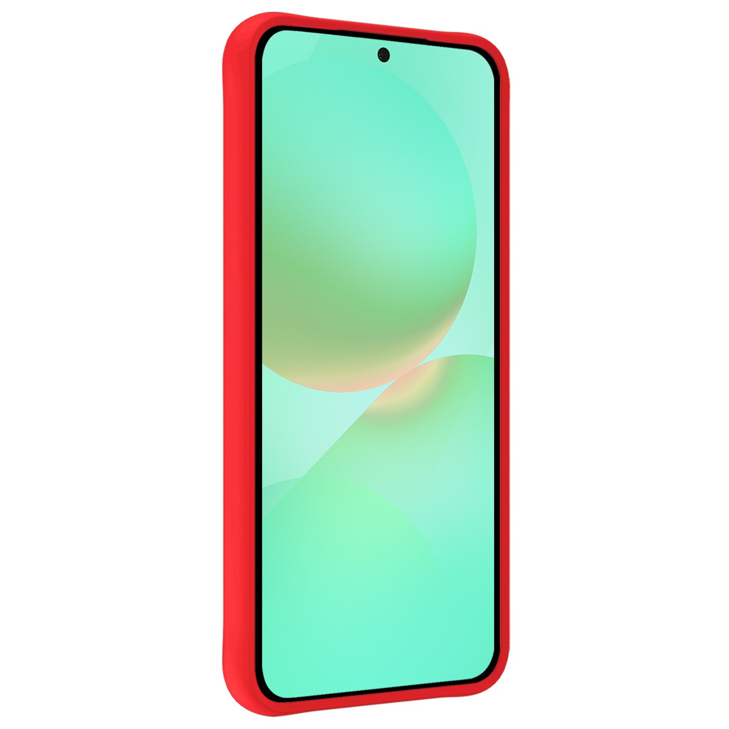 Forterra Forterra Samsung Galaxy A36 Hoesje Siliconen Met Screenprotector - Rood