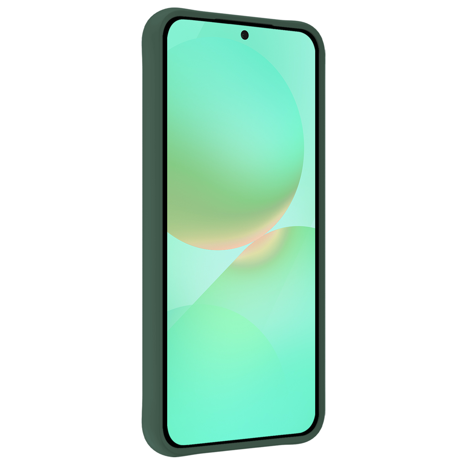 Forterra Forterra Samsung Galaxy A36 Hoesje Siliconen Met 2x Screenprotector - Donkergroen