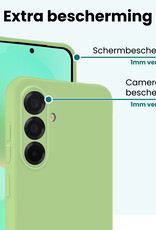 Forterra Forterra Samsung Galaxy A36 Hoesje Siliconen Met 2x Screenprotector - Groen