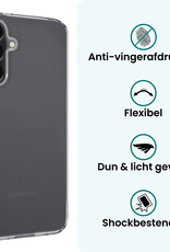 Forterra Forterra Samsung Galaxy A36 Hoesje Siliconen Met 2x Screenprotector - Transparant