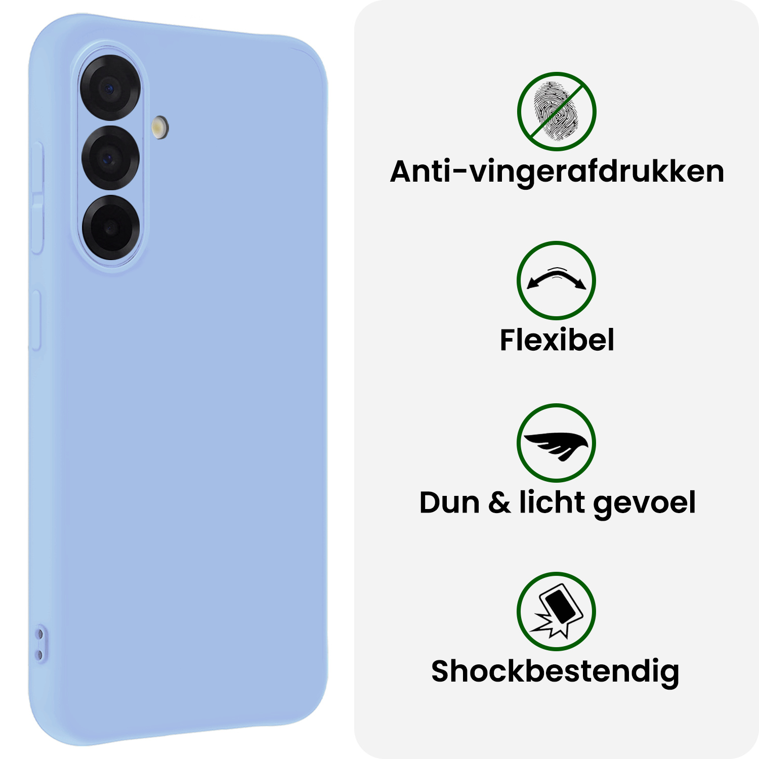 BASEY. BASEY. Samsung Galaxy A56 Hoesje Siliconen - Lichtblauw