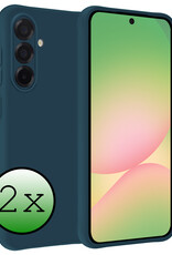 BASEY. BASEY. Samsung Galaxy A56 Hoesje Siliconen - Donkerblauw - 2 PACK
