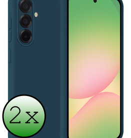 BASEY. BASEY. Samsung Galaxy A56 Hoesje Siliconen - Donkerblauw - 2 PACK