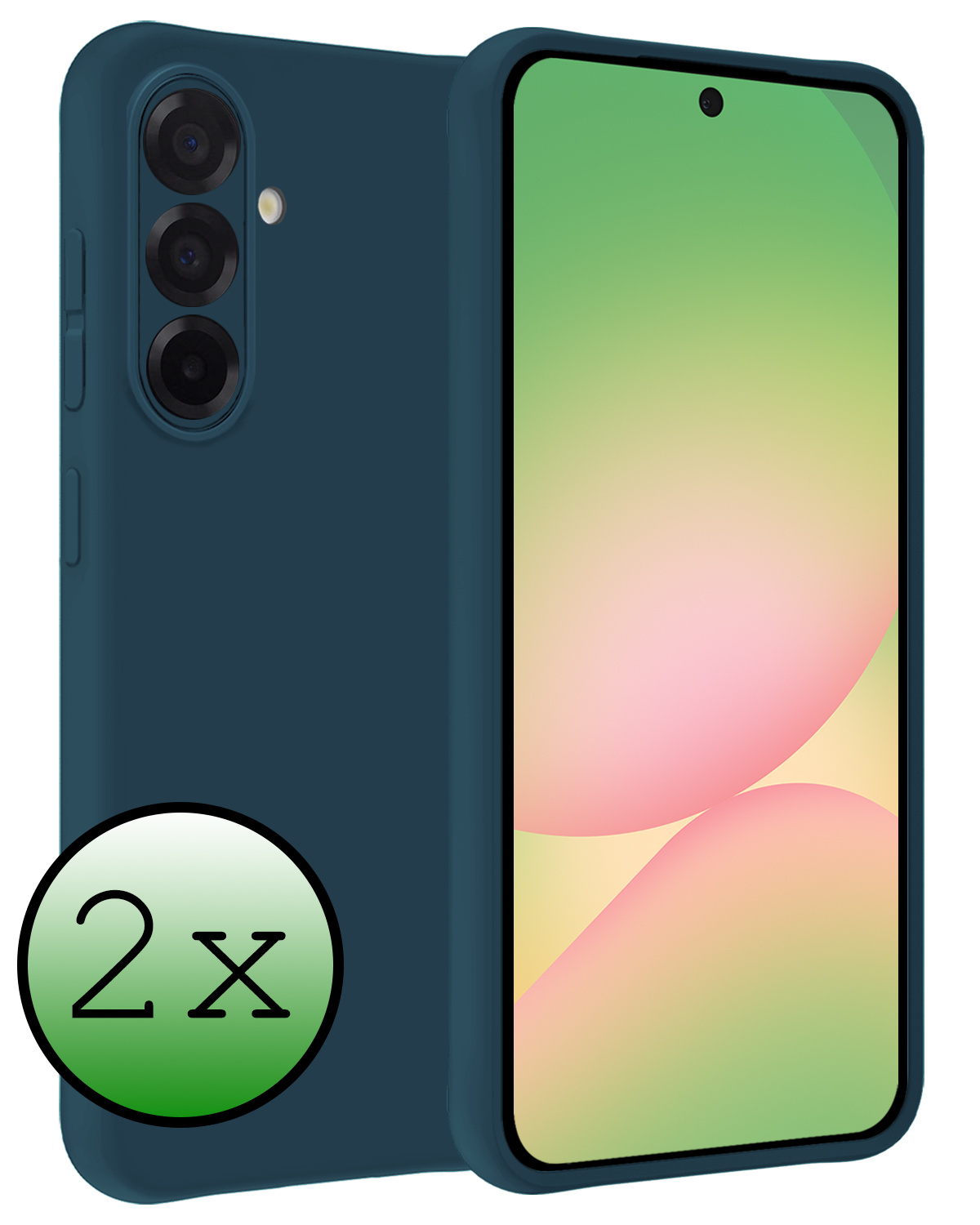 BASEY. BASEY. Samsung Galaxy A56 Hoesje Siliconen - Donkerblauw - 2 PACK