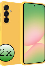 BASEY. BASEY. Samsung Galaxy A56 Hoesje Siliconen - Geel - 2 PACK
