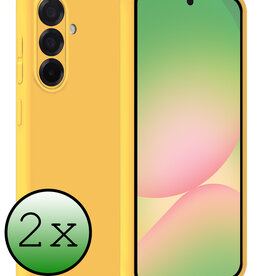BASEY. BASEY. Samsung Galaxy A56 Hoesje Siliconen - Geel - 2 PACK