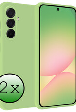 BASEY. BASEY. Samsung Galaxy A56 Hoesje Siliconen - Groen - 2 PACK