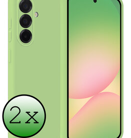 BASEY. BASEY. Samsung Galaxy A56 Hoesje Siliconen - Groen - 2 PACK