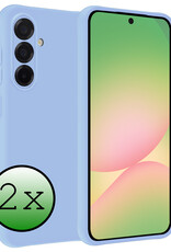 BASEY. BASEY. Samsung Galaxy A56 Hoesje Siliconen - Lichtblauw - 2 PACK