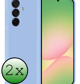 BASEY. BASEY. Samsung Galaxy A56 Hoesje Siliconen - Lichtblauw - 2 PACK