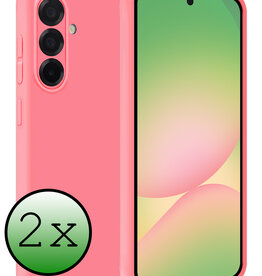 BASEY. BASEY. Samsung Galaxy A56 Hoesje Siliconen - Lichtroze - 2 PACK