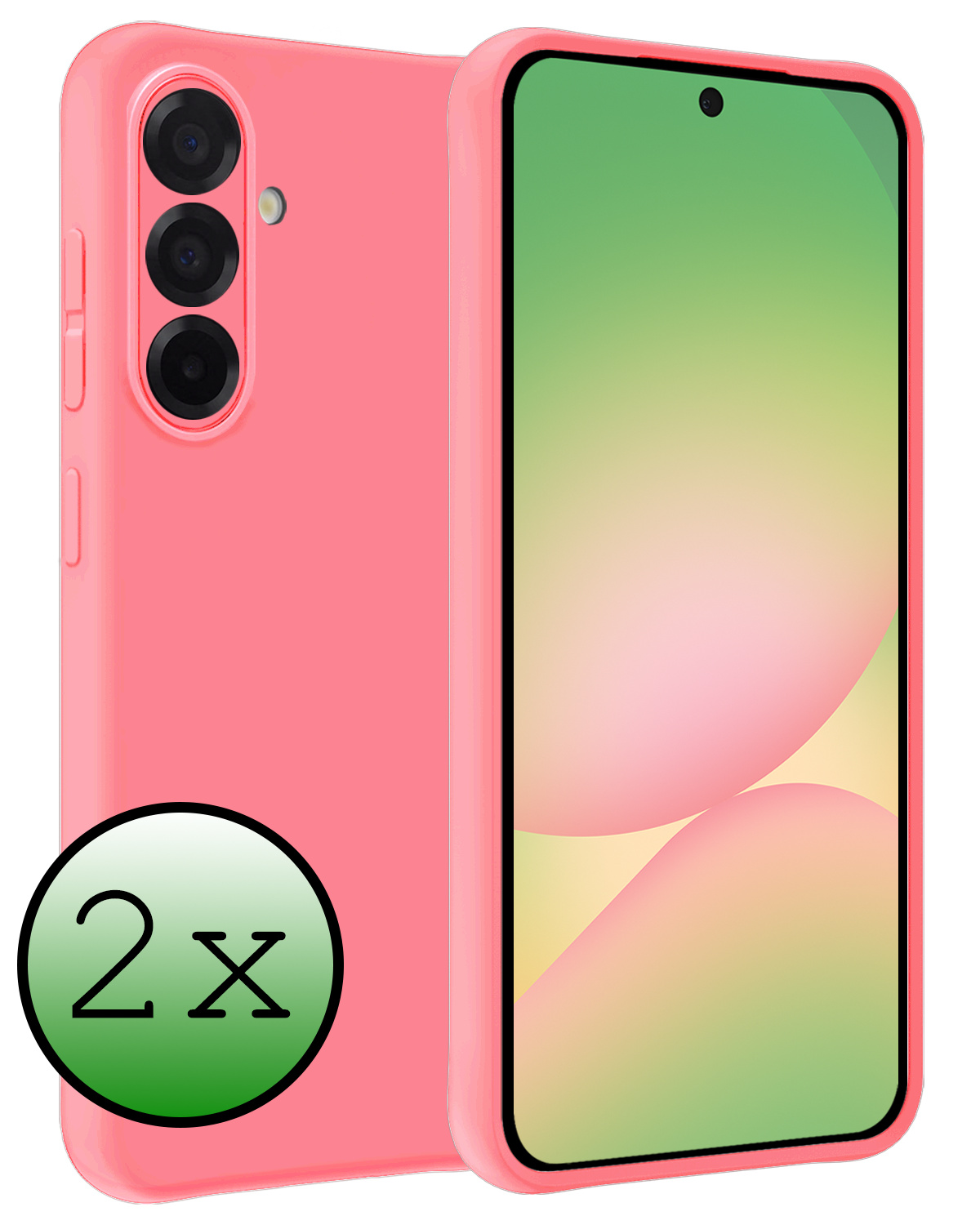 BASEY. BASEY. Samsung Galaxy A56 Hoesje Siliconen - Lichtroze - 2 PACK