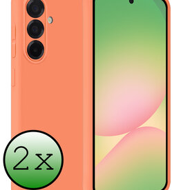 BASEY. BASEY. Samsung Galaxy A56 Hoesje Siliconen - Perzik - 2 PACK