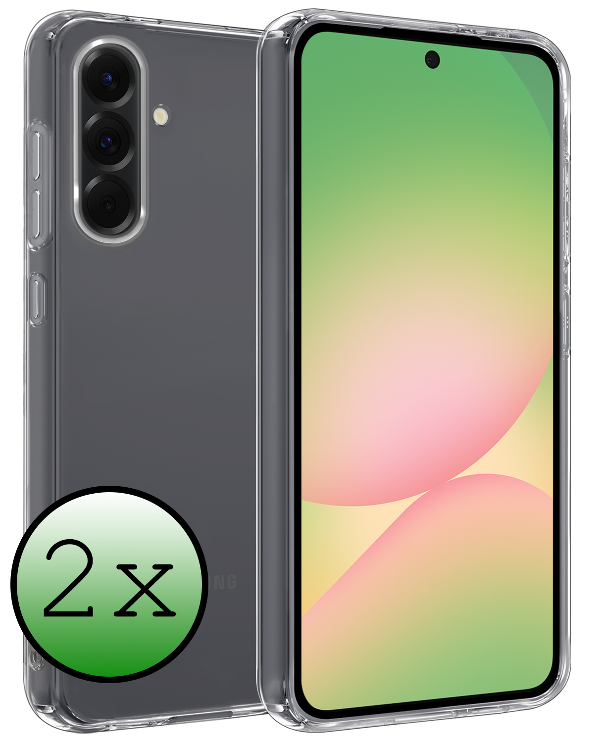 BASEY. BASEY. Samsung Galaxy A56 Hoesje Siliconen - Transparant - 2 PACK