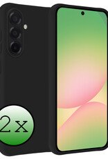 BASEY. BASEY. Samsung Galaxy A56 Hoesje Siliconen - Zwart - 2 PACK
