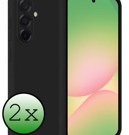 BASEY. BASEY. Samsung Galaxy A56 Hoesje Siliconen - Zwart - 2 PACK