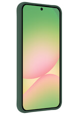 BASEY. BASEY. Samsung Galaxy A56 Hoesje Siliconen Met Screenprotector - Donkergroen