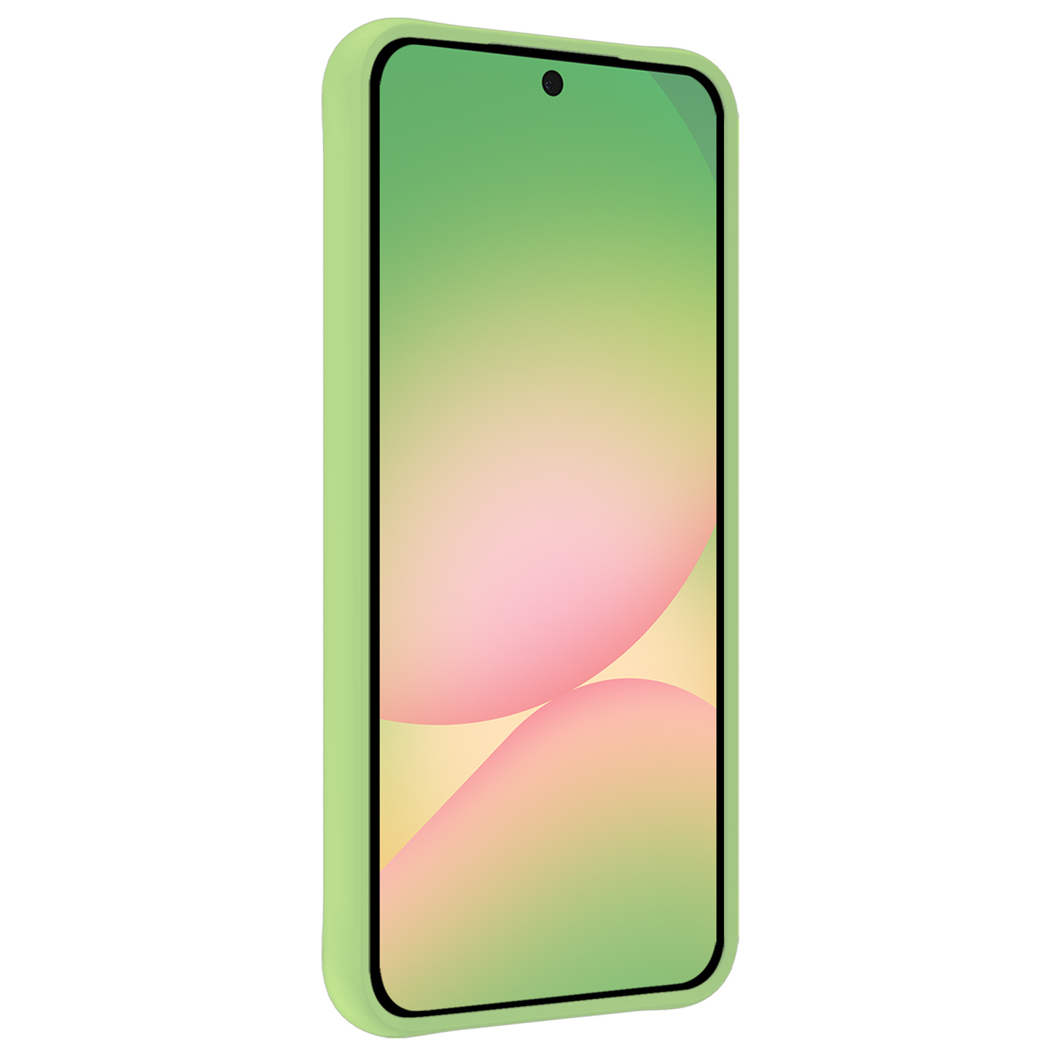 BASEY. BASEY. Samsung Galaxy A56 Hoesje Siliconen Met Screenprotector - Groen