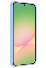 BASEY. BASEY. Samsung Galaxy A56 Hoesje Siliconen Met Screenprotector - Lichtblauw