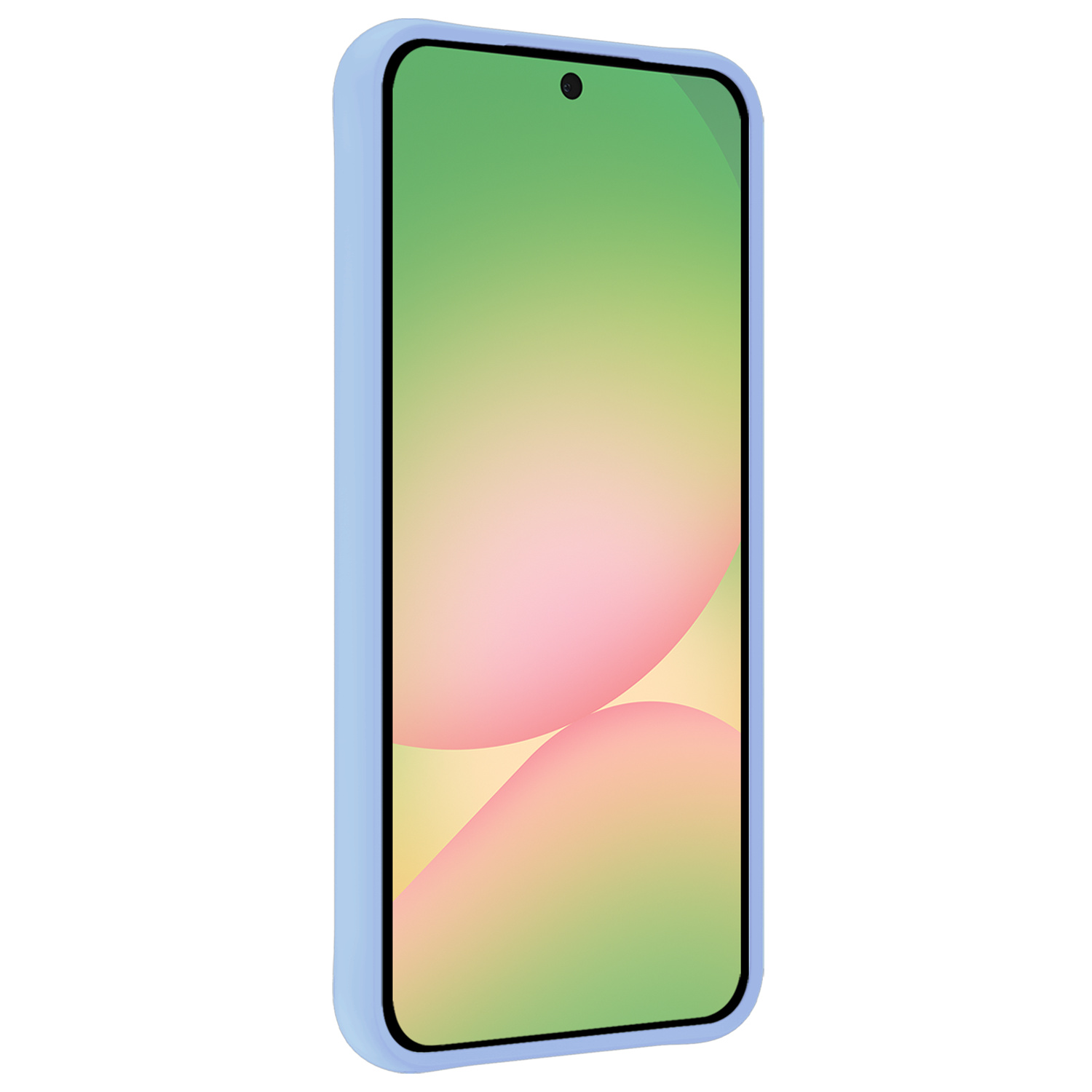BASEY. BASEY. Samsung Galaxy A56 Hoesje Siliconen Met Screenprotector - Lichtblauw