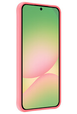 BASEY. BASEY. Samsung Galaxy A56 Hoesje Siliconen Met Screenprotector - Lichtroze