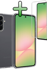 BASEY. BASEY. Samsung Galaxy A56 Hoesje Siliconen Met Screenprotector - Transparant