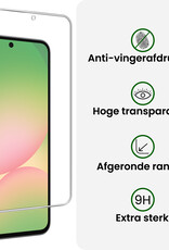 BASEY. BASEY. Samsung Galaxy A56 Hoesje Siliconen Met Screenprotector - Zwart