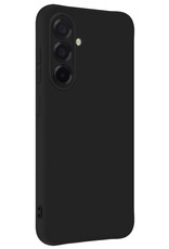 BASEY. BASEY. Samsung Galaxy A56 Hoesje Siliconen Met Screenprotector - Zwart
