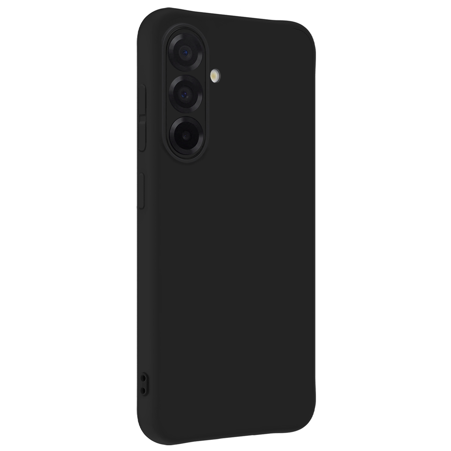 BASEY. BASEY. Samsung Galaxy A56 Hoesje Siliconen Met Screenprotector - Zwart