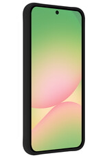 BASEY. BASEY. Samsung Galaxy A56 Hoesje Siliconen Met Screenprotector - Zwart