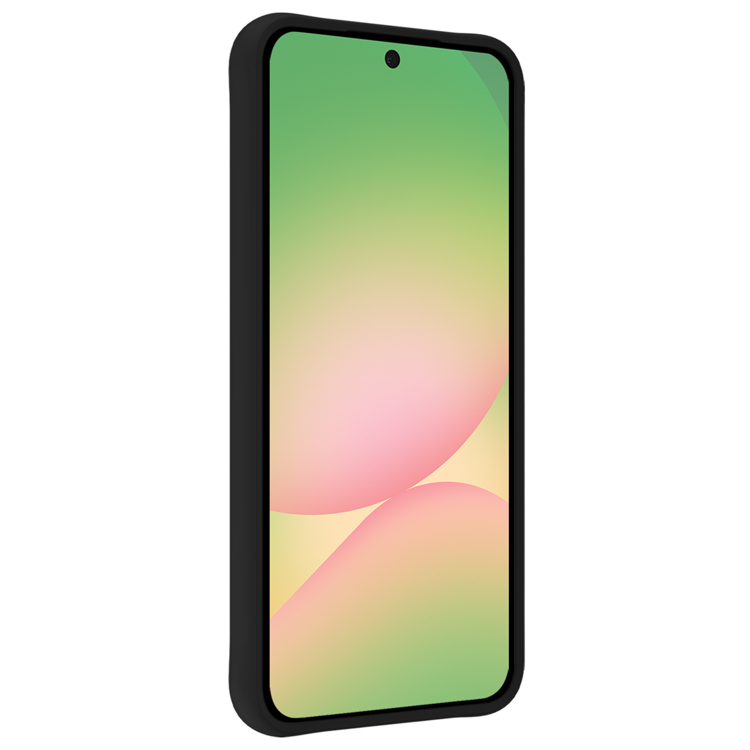 BASEY. BASEY. Samsung Galaxy A56 Hoesje Siliconen Met Screenprotector - Zwart