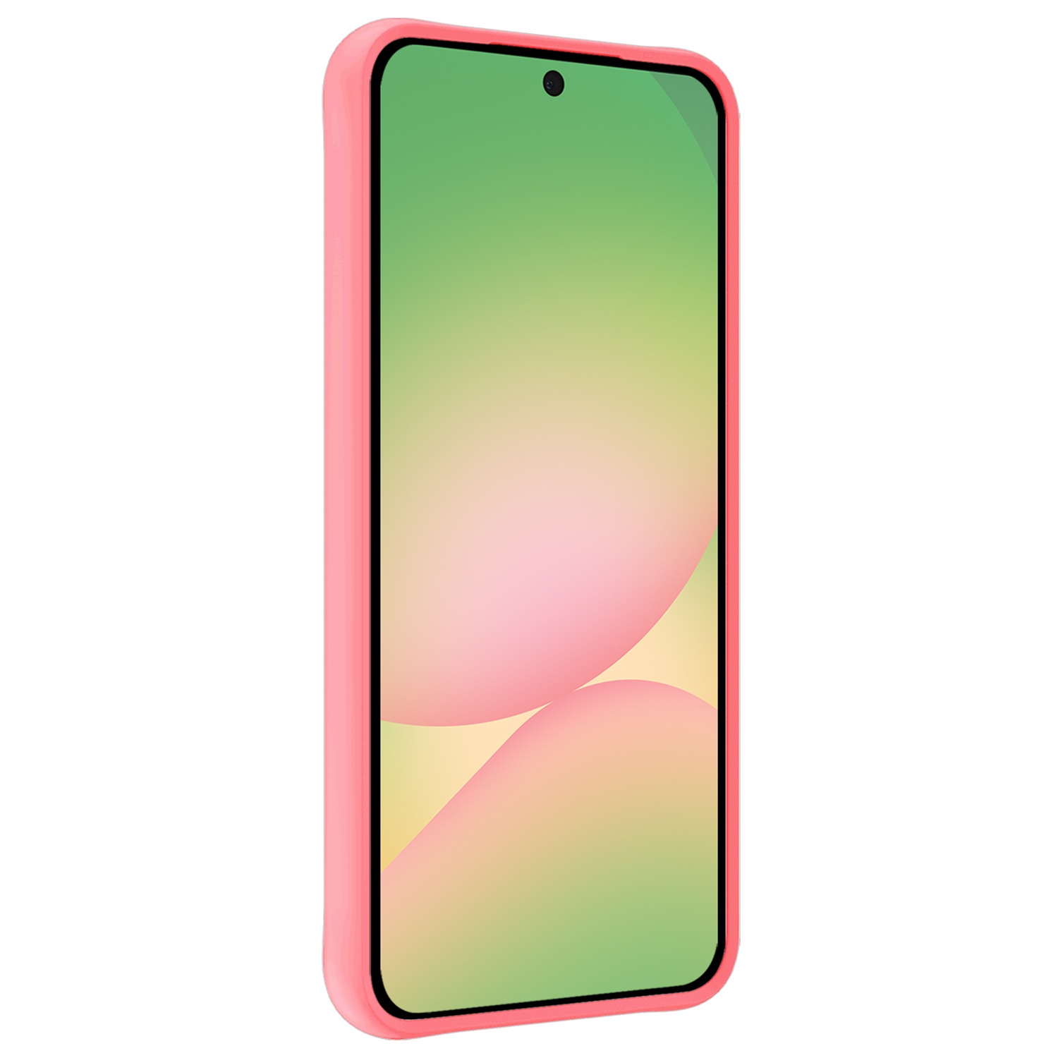 BASEY. BASEY. Samsung Galaxy A56 Hoesje Siliconen Met 2x Screenprotector - Lichtroze