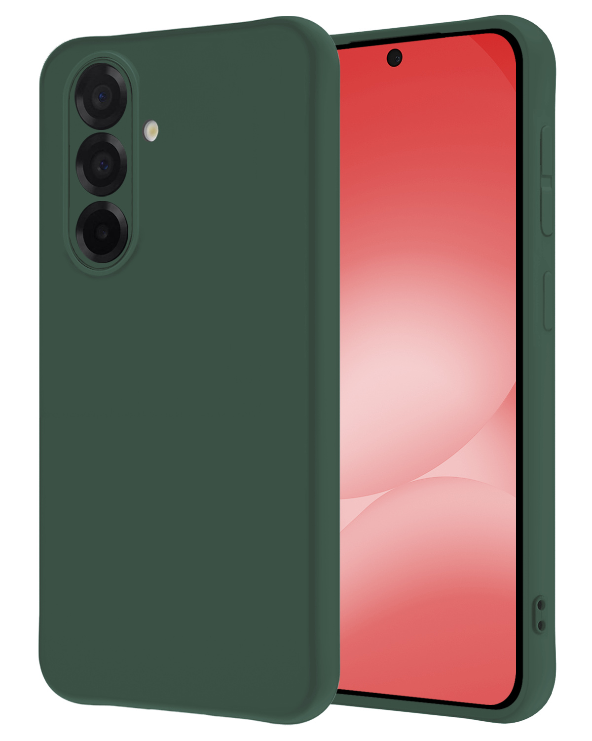 NoXx NoXx Samsung Galaxy A56 Hoesje Siliconen - Donkergroen