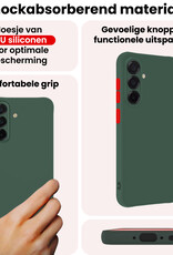 NoXx NoXx Samsung Galaxy A56 Hoesje Siliconen - Donkergroen