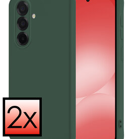 NoXx NoXx Samsung Galaxy A56 Hoesje Siliconen - Donkergroen - 2 PACK