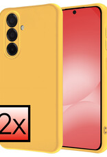 NoXx NoXx Samsung Galaxy A56 Hoesje Siliconen - Geel - 2 PACK