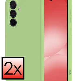 NoXx NoXx Samsung Galaxy A56 Hoesje Siliconen - Groen - 2 PACK
