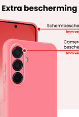 NoXx NoXx Samsung Galaxy A56 Hoesje Siliconen - Lichtroze - 2 PACK