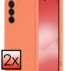NoXx NoXx Samsung Galaxy A56 Hoesje Siliconen - Perzik - 2 PACK