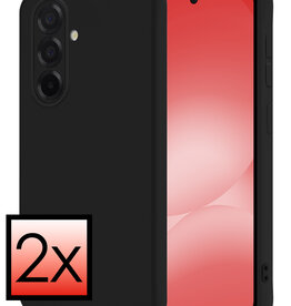 NoXx NoXx Samsung Galaxy A56 Hoesje Siliconen - Zwart - 2 PACK