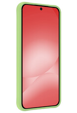 NoXx NoXx Samsung Galaxy A56 Hoesje Siliconen Met Screenprotector - Groen