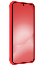 NoXx NoXx Samsung Galaxy A56 Hoesje Siliconen Met Screenprotector - Rood