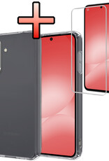 NoXx NoXx Samsung Galaxy A56 Hoesje Siliconen Met Screenprotector - Transparant