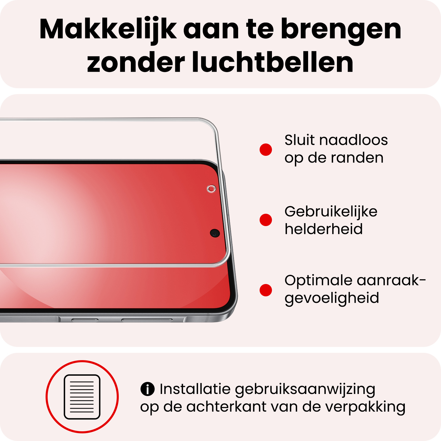 NoXx NoXx Samsung Galaxy A56 Hoesje Siliconen Met Screenprotector - Transparant