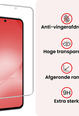 NoXx NoXx Samsung Galaxy A56 Hoesje Siliconen Met 2x Screenprotector - Donkerblauw