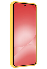 NoXx NoXx Samsung Galaxy A56 Hoesje Siliconen Met 2x Screenprotector - Geel