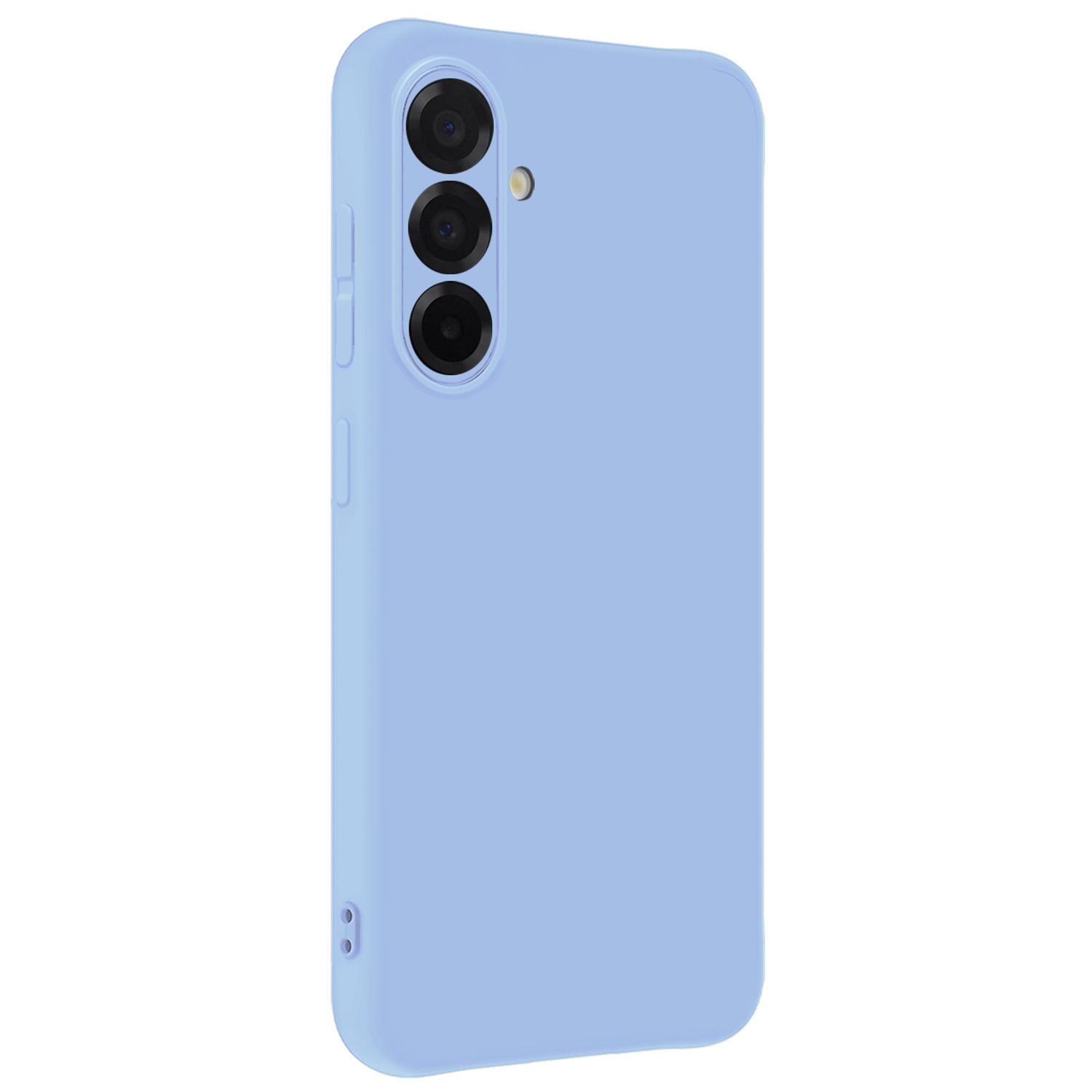 NoXx NoXx Samsung Galaxy A56 Hoesje Siliconen Met 2x Screenprotector - Lichtblauw