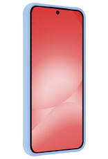 NoXx NoXx Samsung Galaxy A56 Hoesje Siliconen Met 2x Screenprotector - Lichtblauw